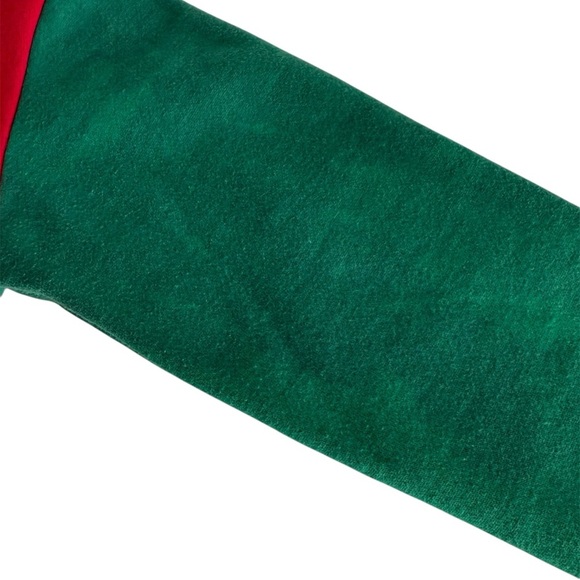 Holiday Festive Red and Green Reindeer Ugly Sweatshirt - Picture 13 of 14